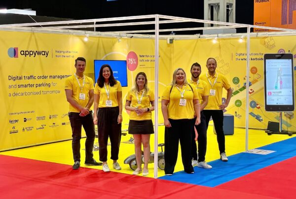 The team on stand at Traffex and Parkex 2022