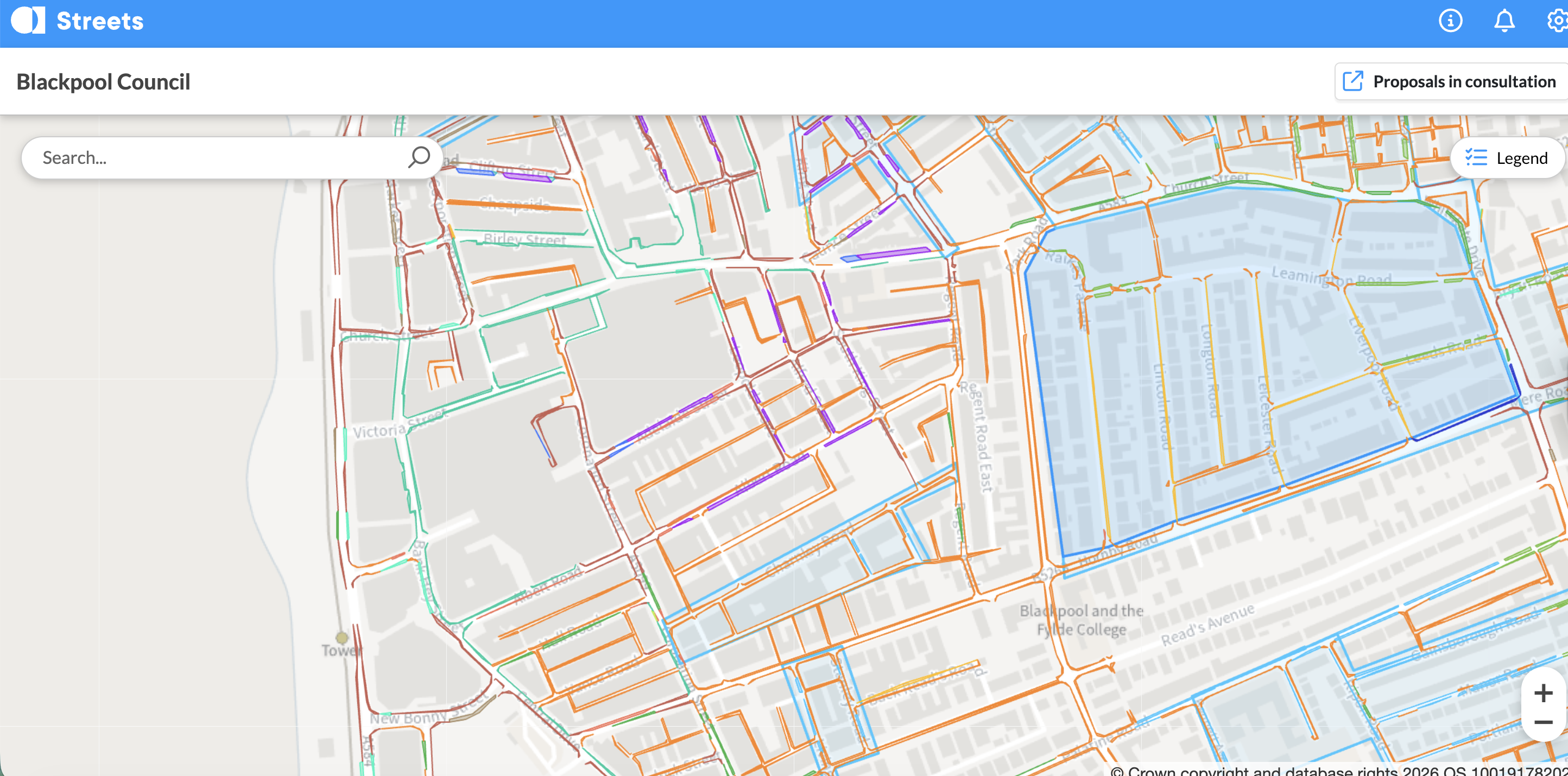 Blackpool Council, as seen on AppyWay’s Streets